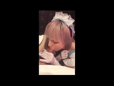 ❤️ Japanski idol [mayuka], kostim francuske služavke, 1. dio, pušenje i drkanje losionom Kvalitetna pornografija kod nas